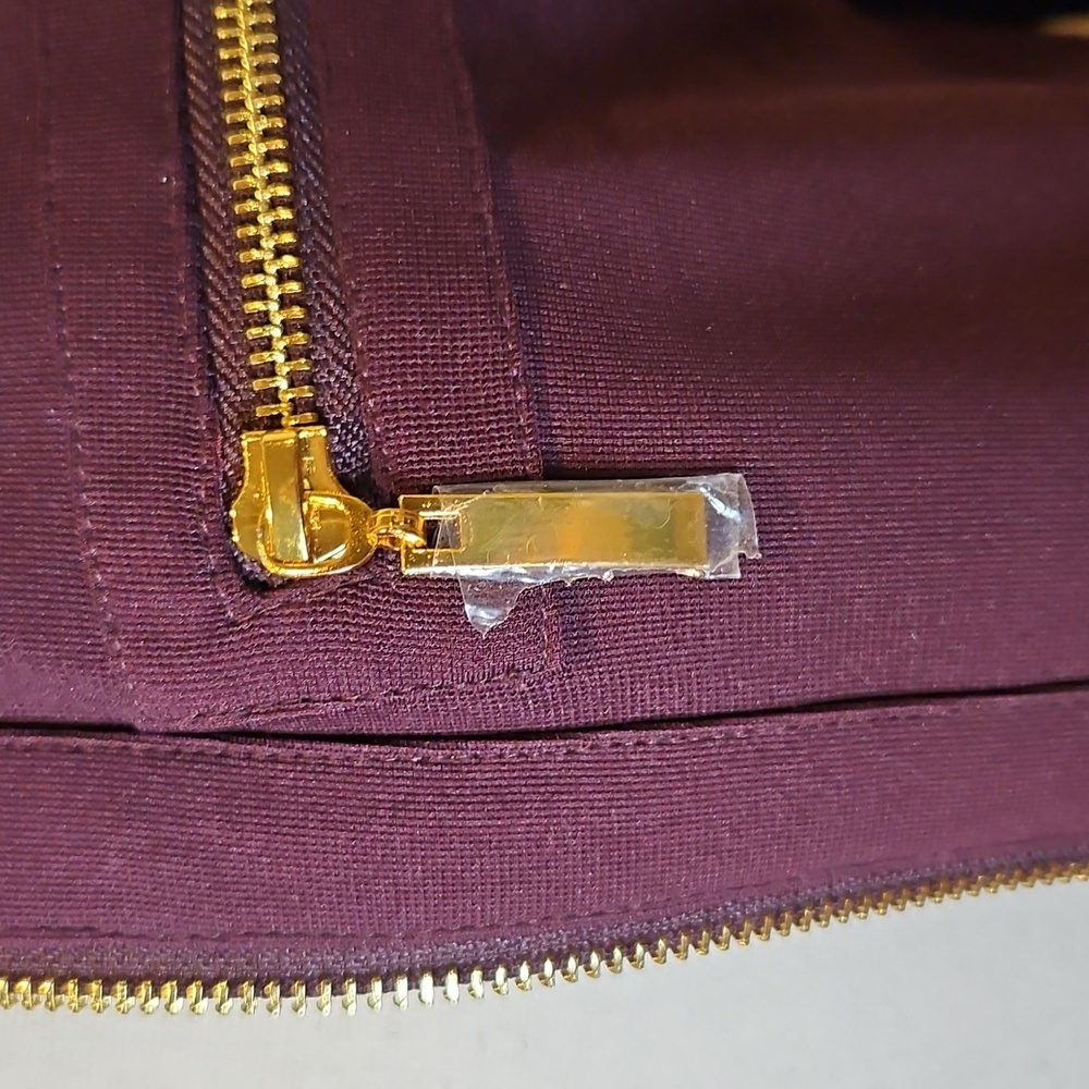 BOSTON PROPER Purple amd Gold Utility Jacket with Modern Silhouette XS Zipup - Picture 5 of 11